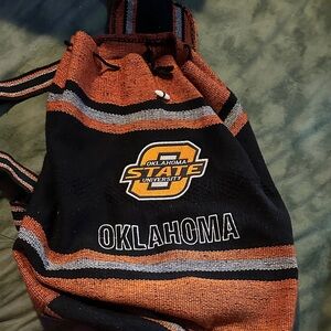 Oklahoma State University Striped Backpack